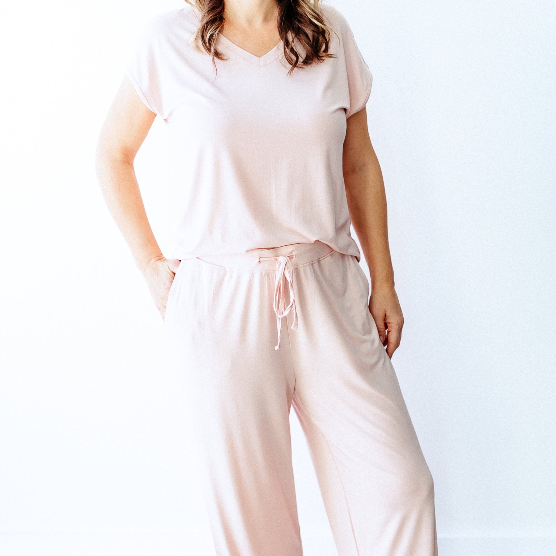 cozy soft and comfortable pajamas and loungewear clothing for women and gifts for sympathy bamboo fabric and sustainable good for planet pink and comfortable