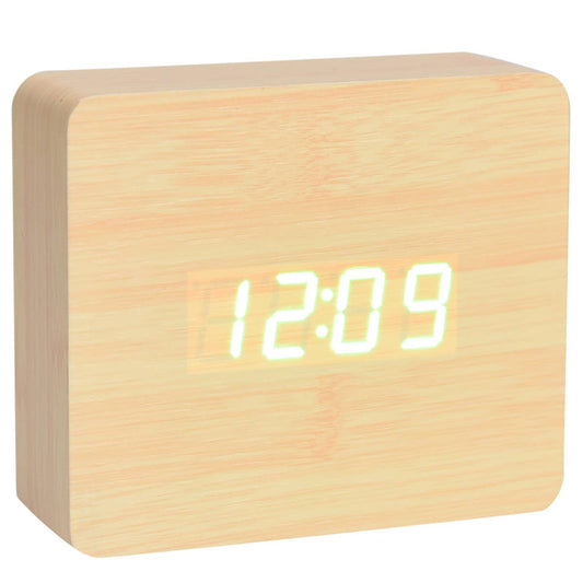 Oak Wood Digital Clock