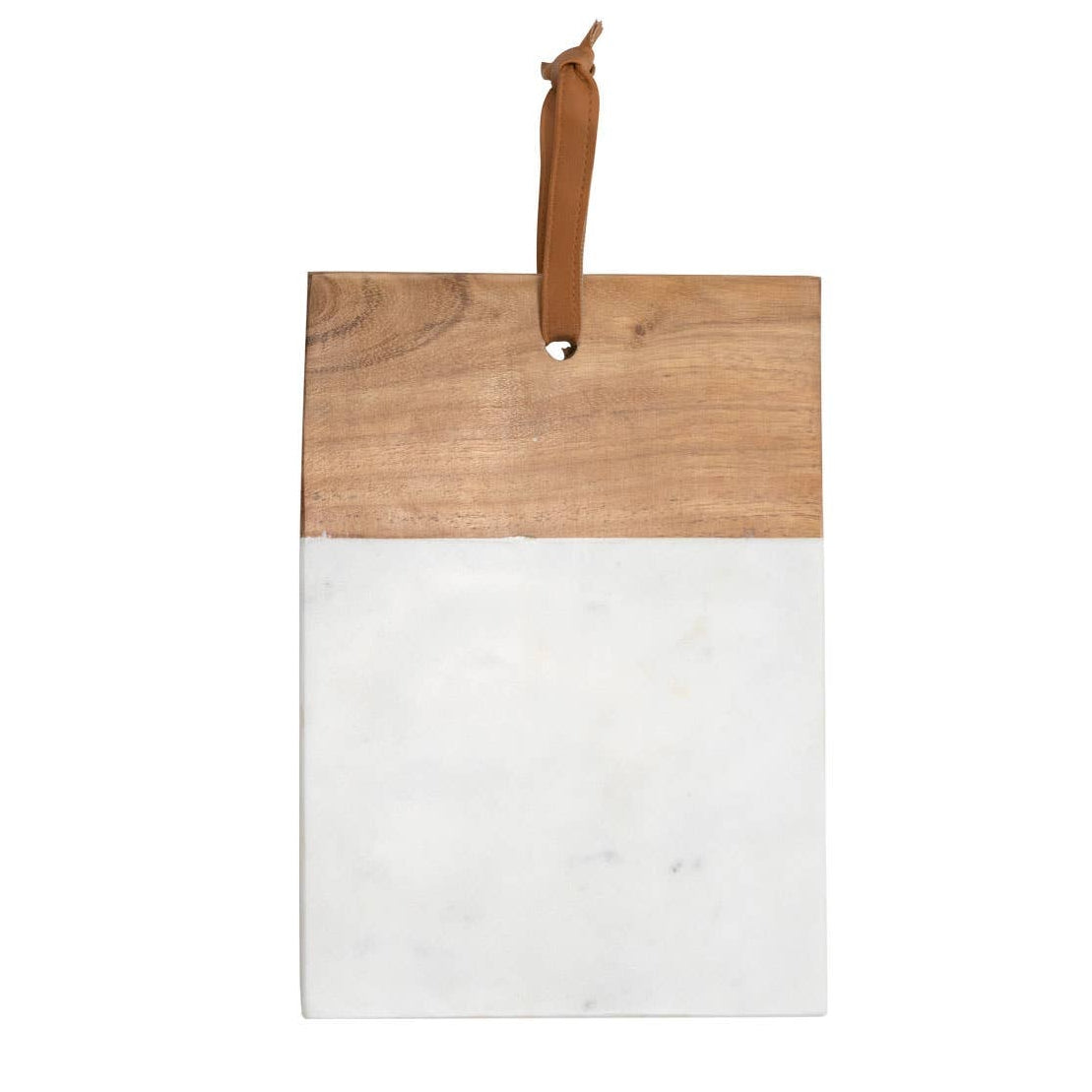 White Marble Wood Square Cutting Board