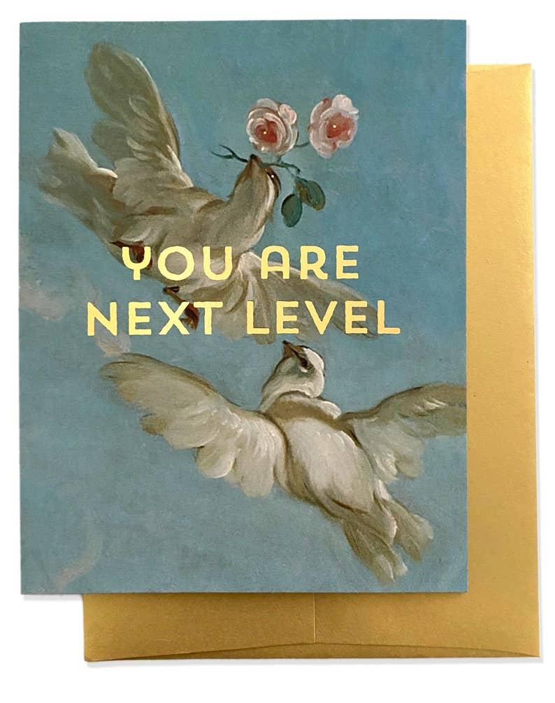 LEVEL DOVES Greeting Card