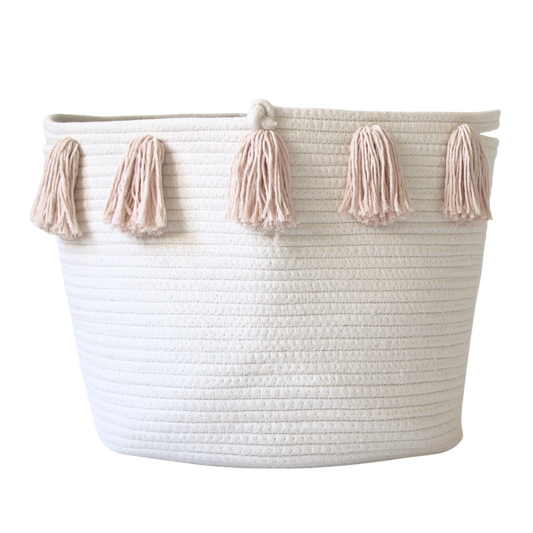 Large Tassel Basket