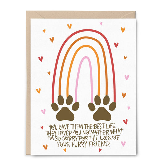 Rainbow Bridge Pet Sympathy Card