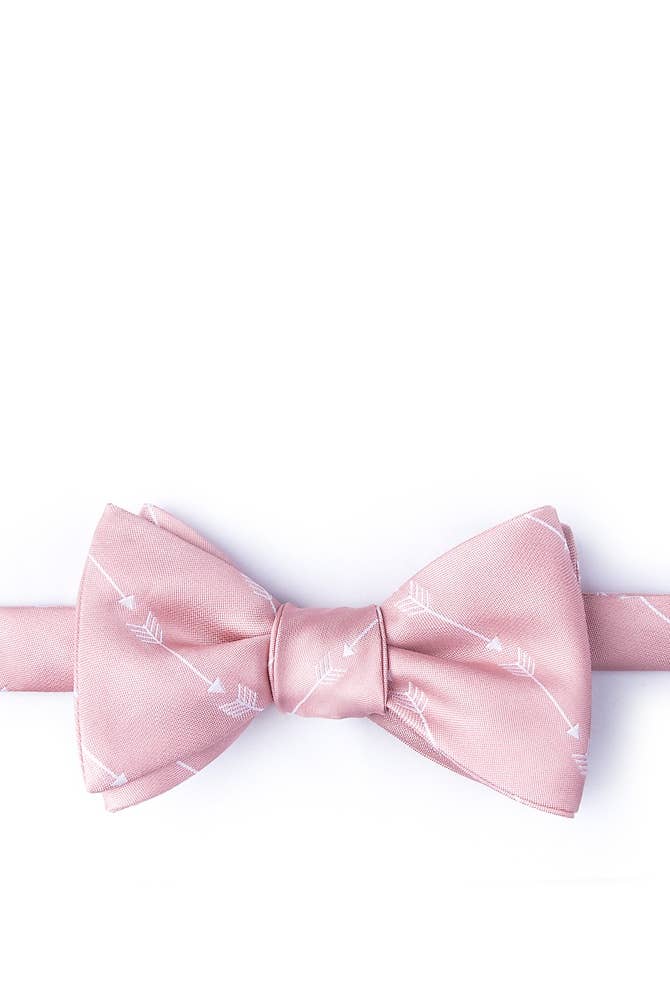 Pink Flying Arrows Self-Tie Bow Tie