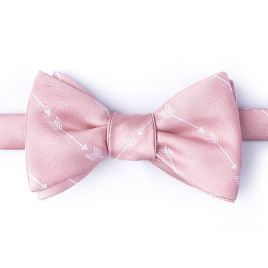 Pink Flying Arrows Self-Tie Bow Tie