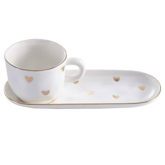 Hearts Espresso Cup & Saucer