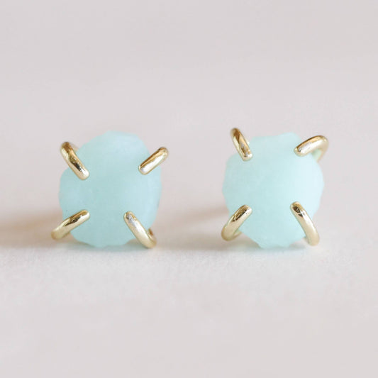Gemstone 18kt gold vermeil Stud Earrings