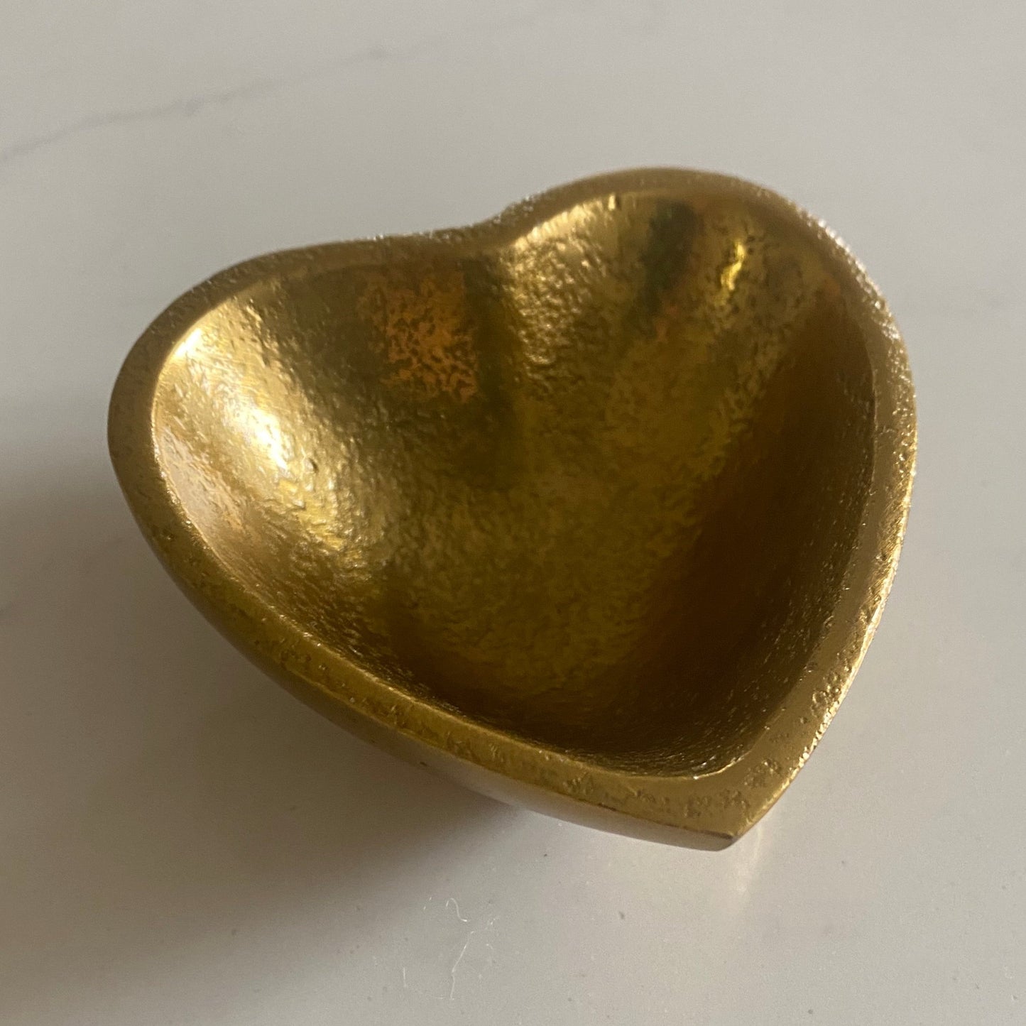Small Gold Heart Dish