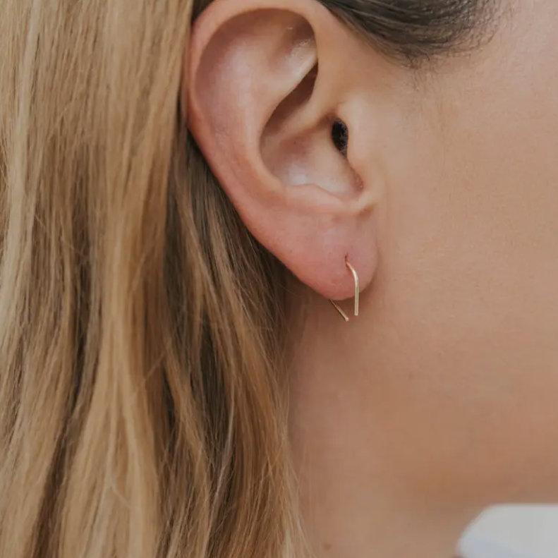 18kt gold vermeil Horseshoe Earrings