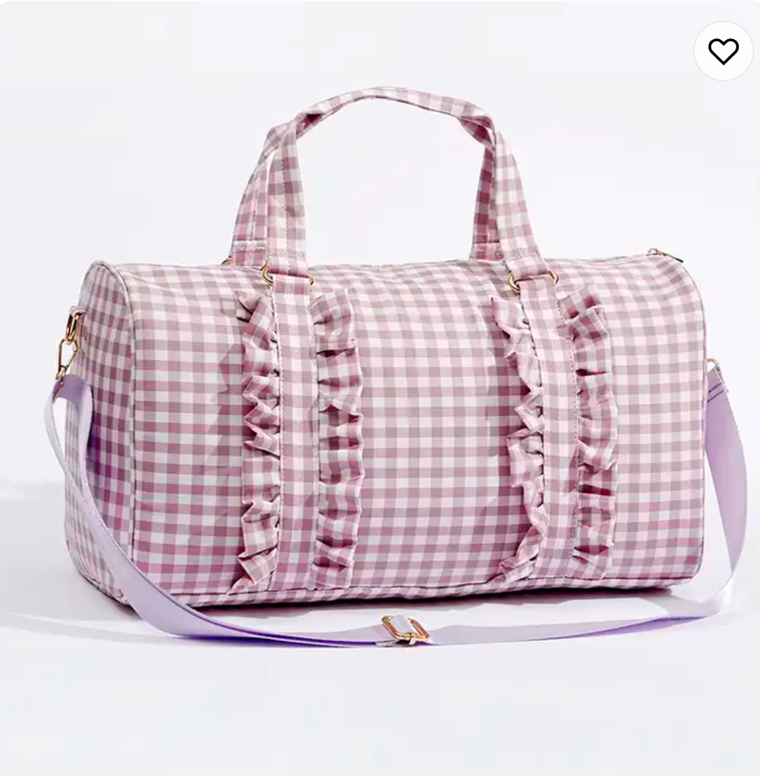 Pretty Ruffle Duffle Bags