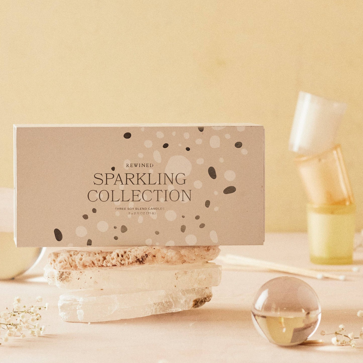 Rewined Sparkling Candle Gift Set