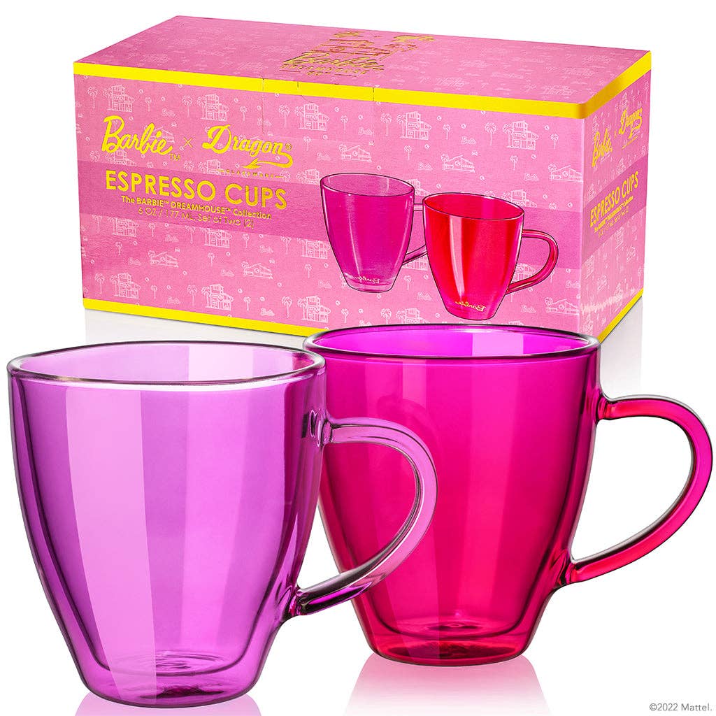 Barbie Glassware® Dreamhouse™ Espresso Cups